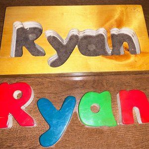 Wooden Name Puzzle - Ryan